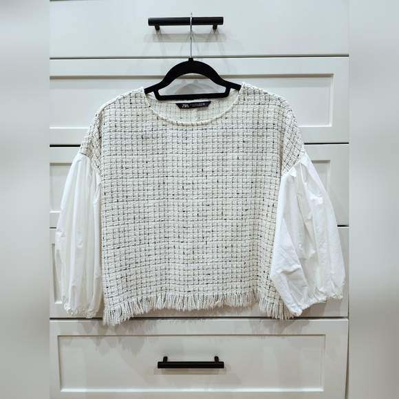 Zara Combination Textured Top - Picture 2 of 5